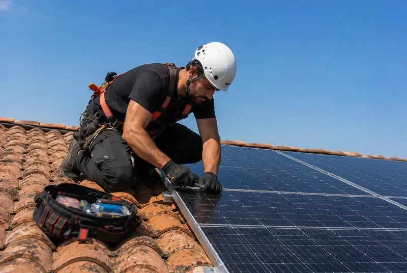 Maintenance et monitoring de panneaux solaires à Doazit